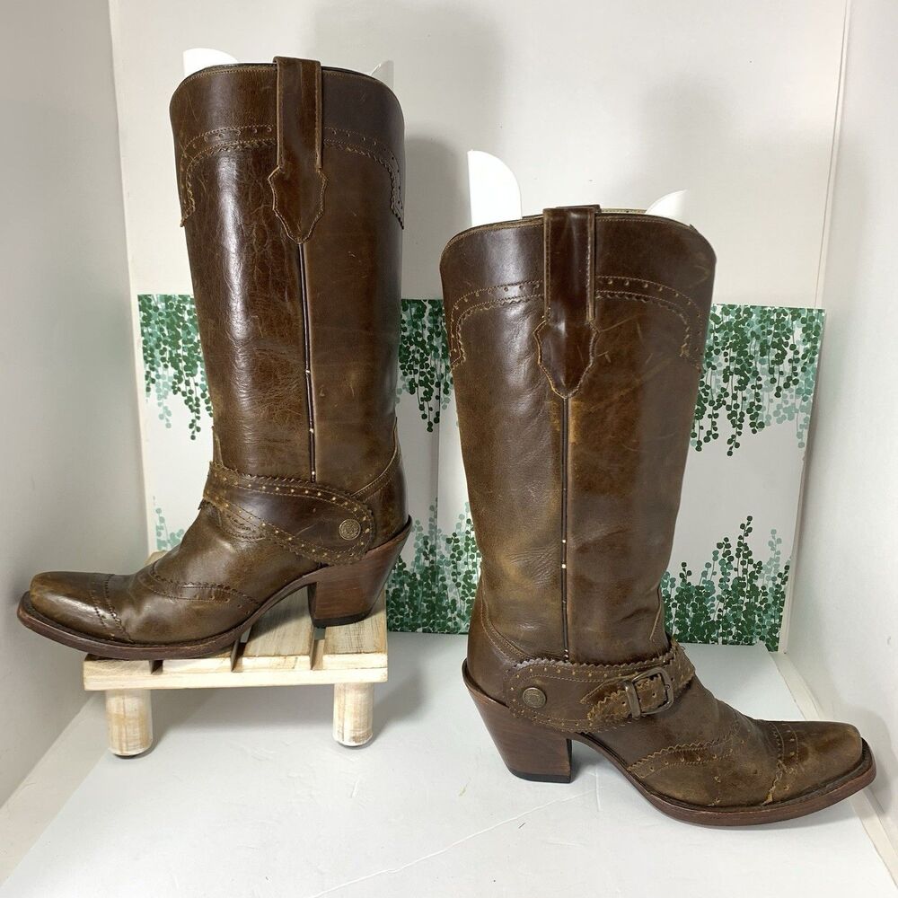 Leather Corral Western Boots Cowboy Cowgirl Size 7.5 Women - Picture 4 of 16